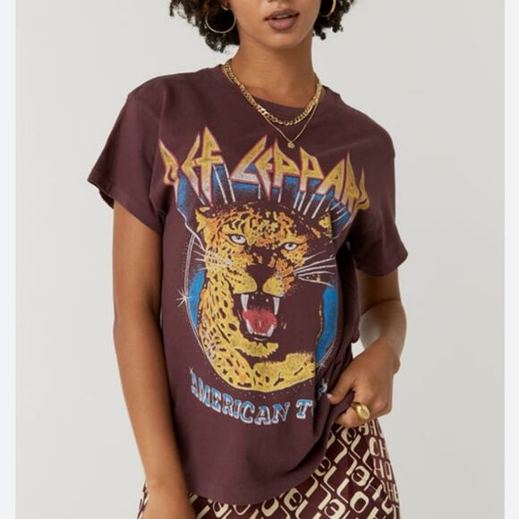 Daydreamer Def Leppard American Tour Tee Huckleberry Graphic Band S New - Picture 10 of 13